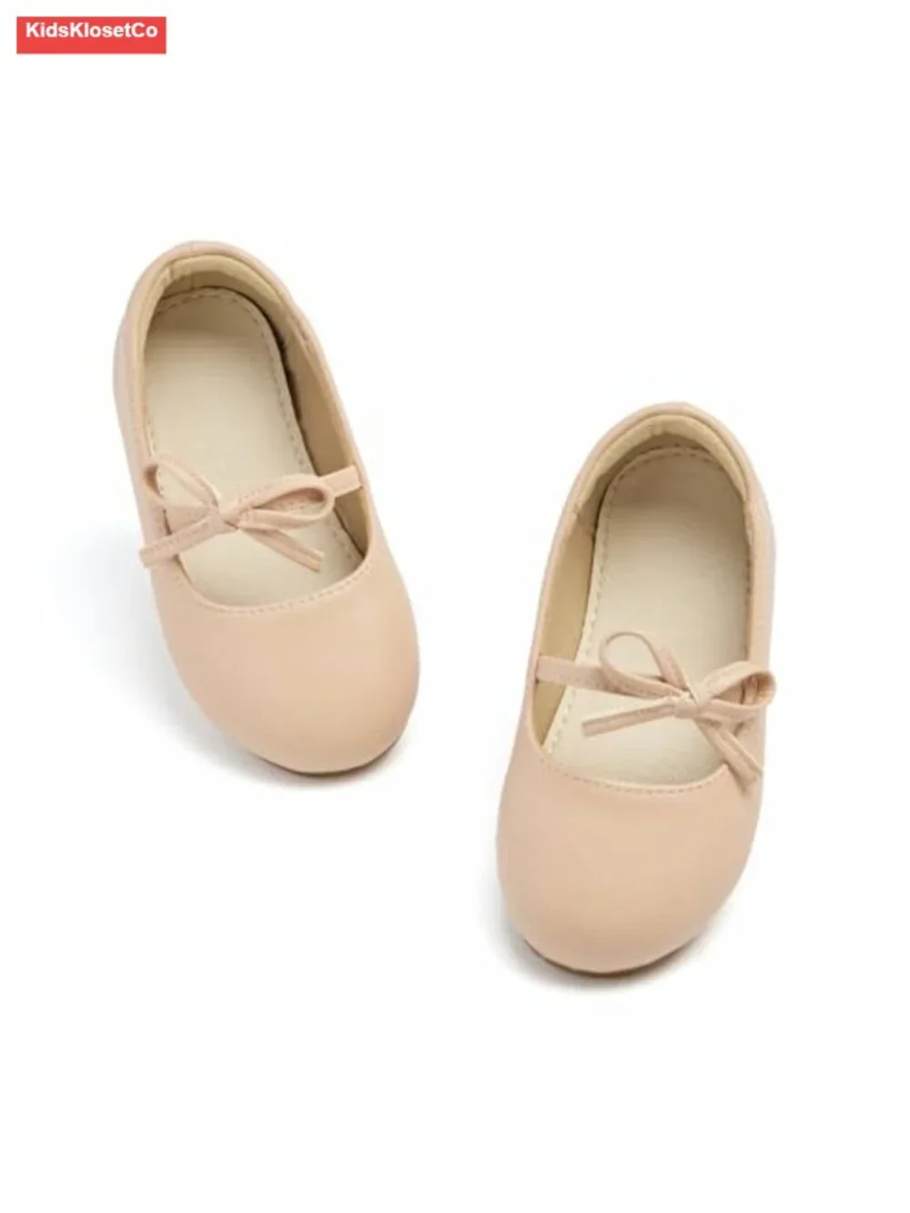Toddler Girls Mary Jane Flats Ballet Shoes Velcro Cushioned Bow Sparkle
